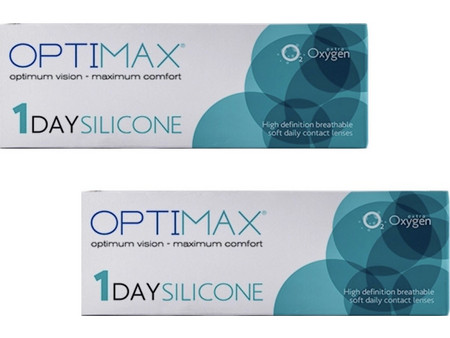 Optimax 1Day Silicone Ημερήσιοι Φακοί Επαφής Σιλικόνης Υδρογέλης 60τμχ