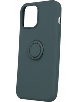 Senso Silicone Ring Back Cover Forest Green (iPhone 14)