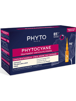 Phyto Phytocyane Reactional Hair Loss Αμπούλες κατά της Τριχόπτωσης 12x5ml