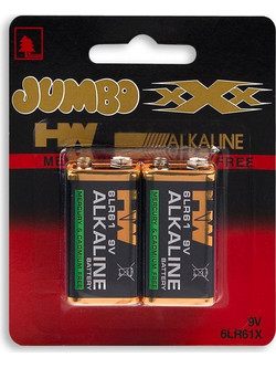 Αλκαλικές Μπαταρίες 9V - 2 τμχ
