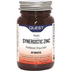 Quest Support Synergistic Zinc 15mg 90 Ταμπλέτες