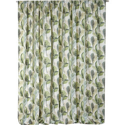 Anna Riska Κουρτίνα Floral με Τρέσα 140x270 Aquarella 4 Green