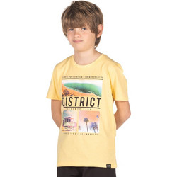 District75 Παιδικό T-Shirt Κοντομάνικο Κίτρινο 123KBSS-679-055