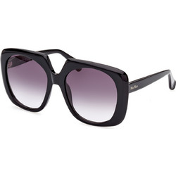 Max Mara MM0047 01B Γυναικεία Γυαλιά Ηλίου Τετράγωνα Κοκάλινα Μαύρα με Μαύρο Degradee Φακό