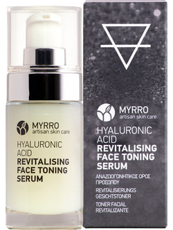 Myrro Hyaluronic Face Toning Αντιγηραντικό Ενυδατικό Serum Προσώπου για Λάμψη με Υαλουρονικό 30ml