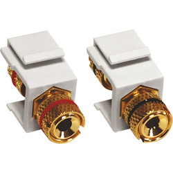 MODYS ΑΝΤΑΠΤΟΡΑΣ 2xΗΧΕΙΩΝ LS 4MM ΛΕΥΚΟΣ - ACA (10101416790) 20514