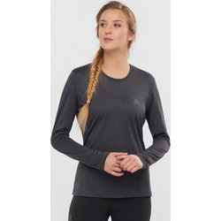 Salomon Running Agile LS Tee Γυναικείο Αθλητικό T-Shirt Ανθρακί 163800