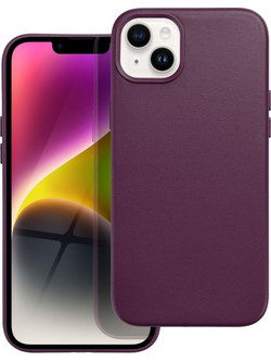 Leather Mag Cover Case iPhone 14 Plus - Dark Violet