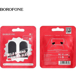 Borofone BG1 Superconducting Fiber Finger Sleeves σε Μαύρο χρώμα -Gaming