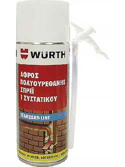 wurth Αφρός πολυουρεθάνης σπρέι 1 συστατικού 300ml 0892159981