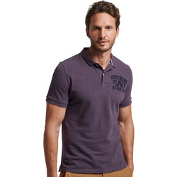 Superdry Vintage Superstate Ανδρική Αθλητική Μπλούζα Polo Μωβ M1110349A-6JG