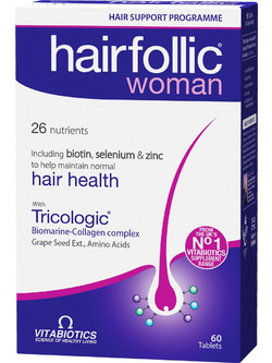 Vitabiotics Hairfollic Woman Συμπλήρωμα Διατροφής κατά της Τριχόπτωσης 60 Ταμπλέτες