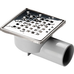RAVENNA Σιφώνι Δαπέδου Gozde Shine 10 x 10 Περιστρεφόμενο με Σχάρα Ιnox