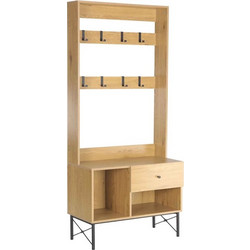 RAVENNA Έπιπλο Εισόδου Miranda Hallway Natural Oak 80 x 41.5 x 180
