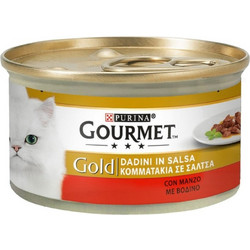 Purina Gourmet Gold Chunks with Beef in Gravy 85gr