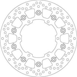 ΔΙΣΚΟΠΛΑΚΑ ΜΠΡΟΣΤΑ SBS YAMAHA TDM 900 02'-13' / XT 660Z TENERE 08'-14' / XT 660 04'-15'