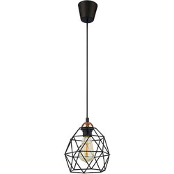 TK Lighting Galaxy Κρεμαστό Φωτιστικό Οροφής Μονόφωτο E27 Μαύρο 1638