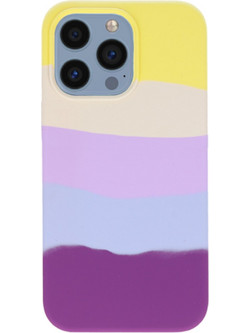 Vivid Liquid Back Cover Rainbow Stripes (iPhone 13 Pro)