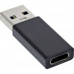 InLine Adapter USB 3.1 Type-A Male - USB 3.1 Type-C Female Black 35810