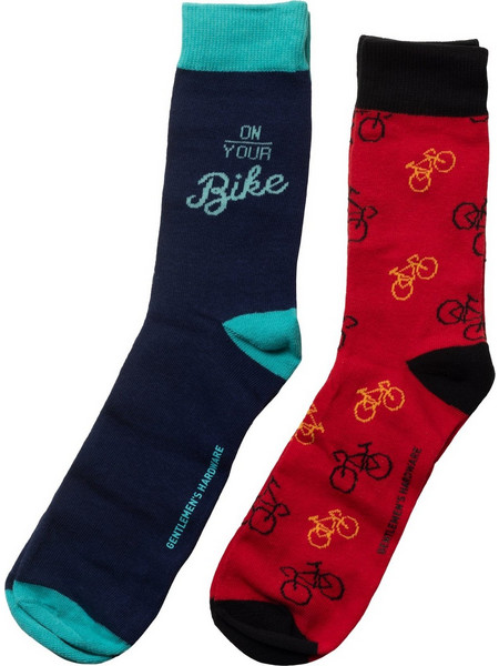 ΑΝΔΡΙΚΕΣ ΚΑΛΤΣΕΣ GENTLEMEN'S HARDWARE ΜΕ ΘΕΜΑ ΠΟΔΗΛΑΤΟ - BIKE SOCKS ΣΕΤ 2 ΖΕΥΓΑΡΙΑ 41-45 GEN685