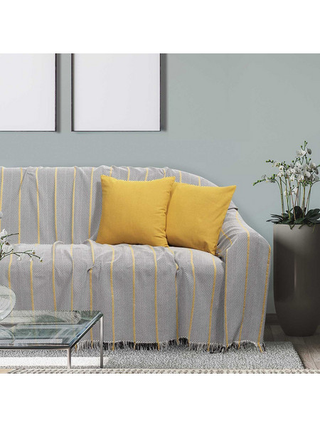 ΡΙΧΤΑΡΙ ΔΙΘΕΣΙΟ DAS HOME 0216 ΚΙΤΡΙΝΟ 180X250CM