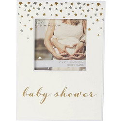Παιδική Κορνίζα Baby Shower 10x10cm με Χάρτινη Μεμβράνη Bambino