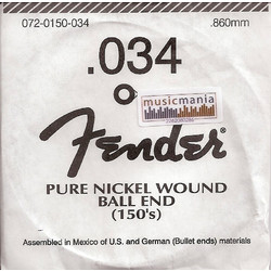 Fender Χορδή Ηλεκτρικής / Ακουστικής Κιθάρας Plain Steel 34"