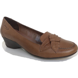Γυναικεία Δερμάτινα Boxer Loafers - Μοκασίνια 58097-17-412 Λαδί Δέρμα