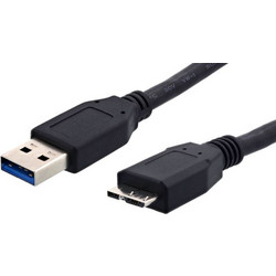 Καλώδιο 1.5m USB 3.0 σε USB 3.0 Micro-B SuperSpeed POWERTECH σε μαύρο χρώμα - CAB-U004