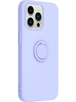 Forcell Ring Back Cover Σιλικόνης Violet (iPhone 14 Pro)