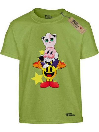 Takeposition Pacman Join Us Παιδικό T-Shirt Κοντομάνικο Lime 806-1285-13