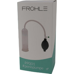 Frohle PP007 Anatomical Regular Fit Τρόμπα Πέους Μαύρη Διαφανή