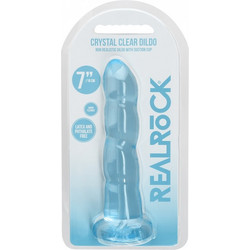 Shots RealRock Crystal Clear 18cm Blue