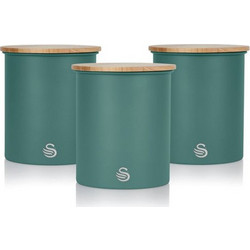 Swan Nordic Set of 3 Canisters - Πράσινο