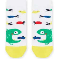 Βρεφικές Κάλτσες για Αγόρια Colourful Fish ΛΕΥΚΟ