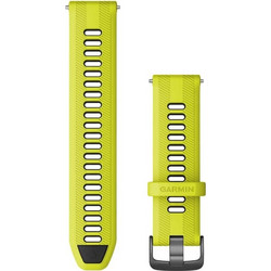 Garmin Quick Release 22mm Λουράκι Σιλικόνης Amp Yellow / Black (Forerunner 965)