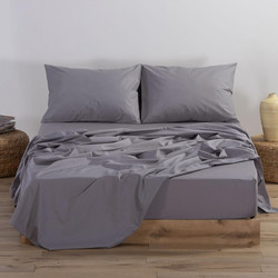 Nef-Nef Σεντόνι Υπέρδιπλo 240x270 Basic 726 Light Grey