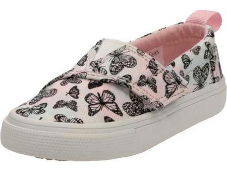 Alpargata Fenix Slip On Butterflies Tn Toms 10019589 Pink Ροζ