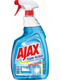 Ajax Triple Action Spray Τζαμιών 750ml