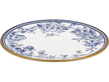Fylliana Πιάτα Γλυκού Κεραμικά Blue Flower 19cm 6τμχ