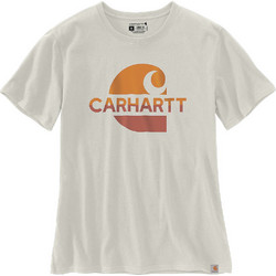 Carhartt - W Loose Fit Heavyweight S/S Faded C Graphic T-Shirt Malt