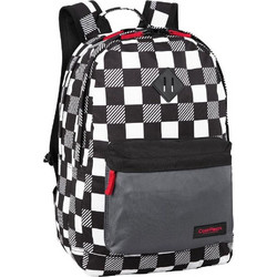 CoolPack Scout Checkers Σχολική Τσάντα Πλάτης Δημοτικού Μαύρη Λευκή F096730