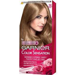 Garnier Color Sensation 7.0 Ξανθό Μόνιμη Βαφή Μαλλιών 40ml