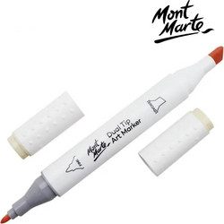 Mont Marte Art Marker Dual Tip 01 Raw Silk No 134 - Μαρκαδόρος Ζωγραφικής No 134 MGRD0001_01