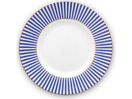 Pip Studio Πιάτο Γλυκού Πορσελάνης Royal Stripes 17cm 51001244