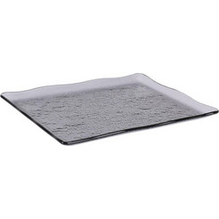 Δίσκος Inde Ming Μαύρο Γυαλί 30 x 23 cm