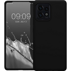 KWmobile Soft Flexible Rubber Cover - Θήκη Σιλικόνης Motorola Edge 40 Pro / Edge Plus 2023 - Black (61344.01)