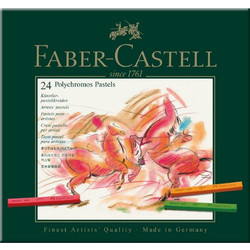ΚΗΡΟΜΠΟΓΙΕΣ FABER-CASTELL PASTELS POLYCHROMOS (24 τμχ) ΚΑΣΕΤΙΝΑ (128524)