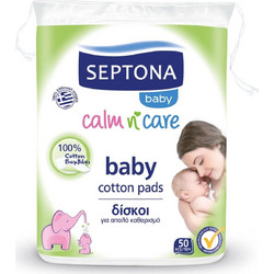 Septona Baby Calm n Care Δίσκοι για Απαλό Καθαρισμό 50 Τεμάχια