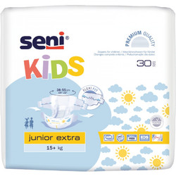 Seni Kids Junior Extra 15kg+ 30τμχ